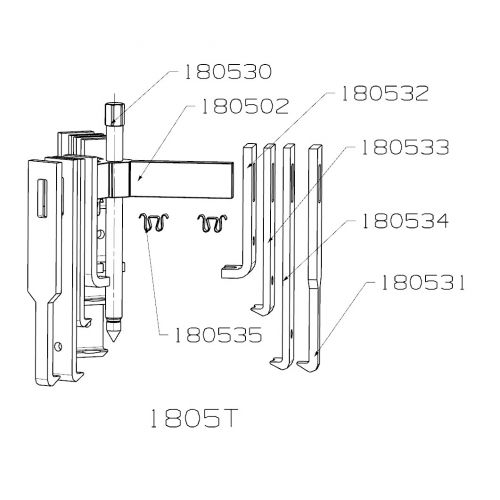 EXTRACTOR FORZA 3 PATAS B=173